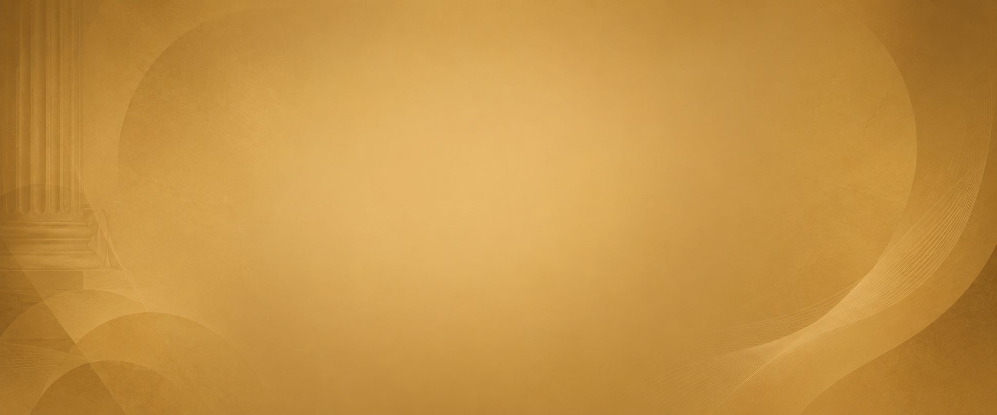 Colunas clássicas de mármore dourado em ambiente jurídico sofisticado, textura elegante em tons de âmbar e dourado, composição abstrata com curvas suaves, atmosfera solene e imponente, fotografia arquitetônica de estúdio